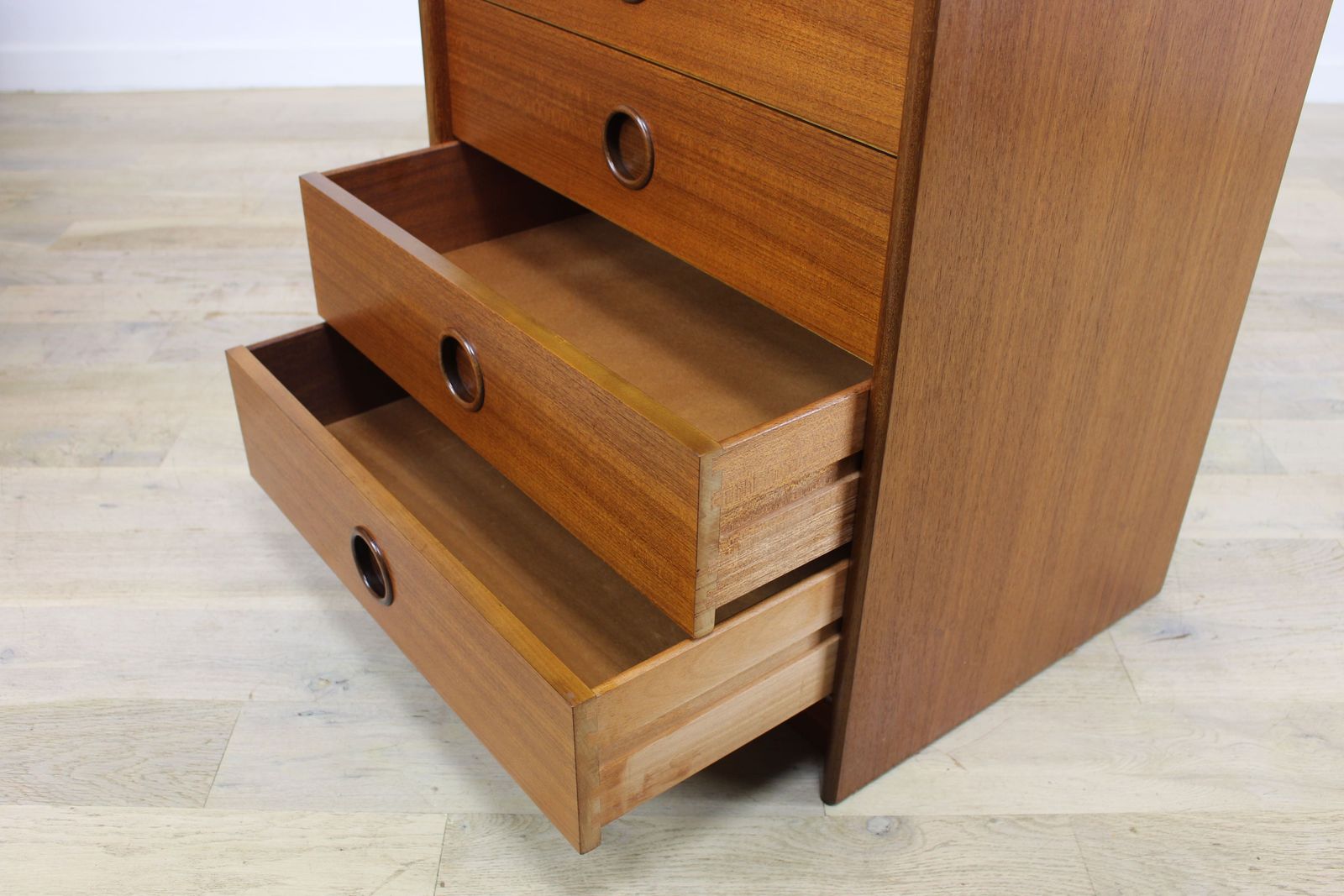 Late 1960’s Bath Cabinet Makers Teak Chest Of Drawers photo 575.0