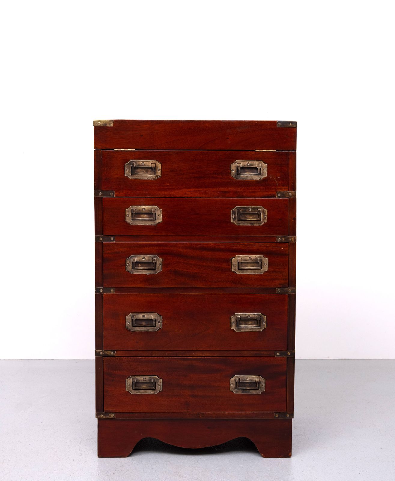 Military Campaign Style Mahogany Davenport Desk. England photo furniture