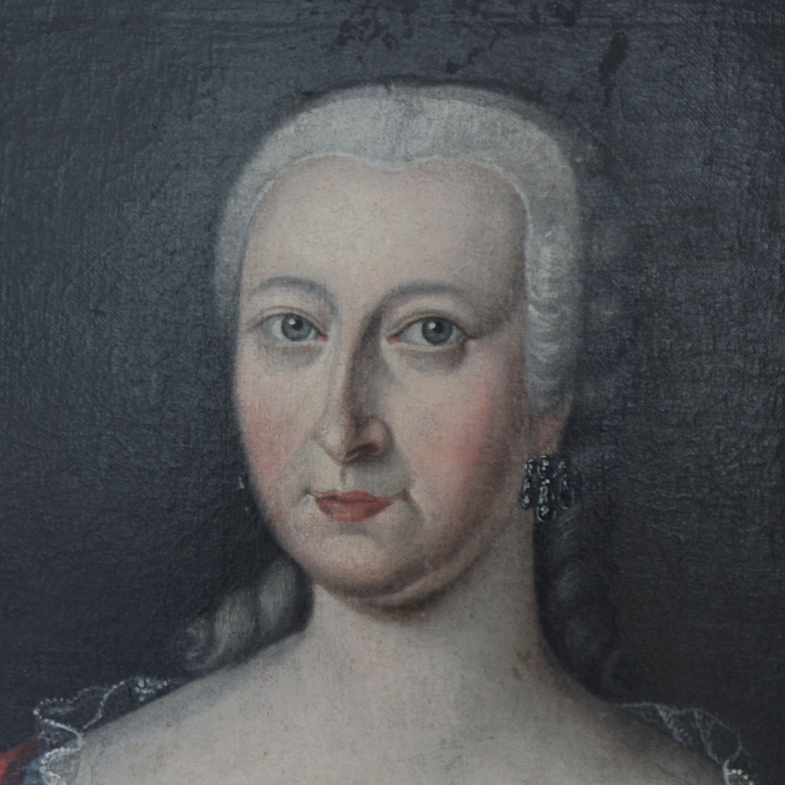 Large 18th Century Portraits Of Mother And Daugthers Antique Portraits Oil On Canvas photo 2400.0