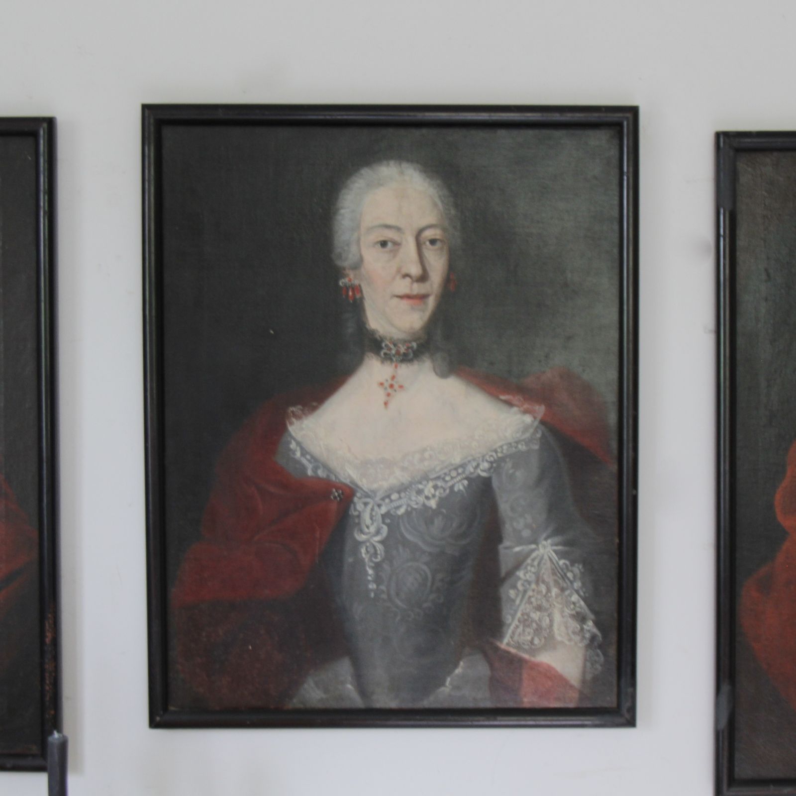 photo furniture Large 18th Century Portraits Of Mother And Daugthers Antique Portraits Oil On Canvas