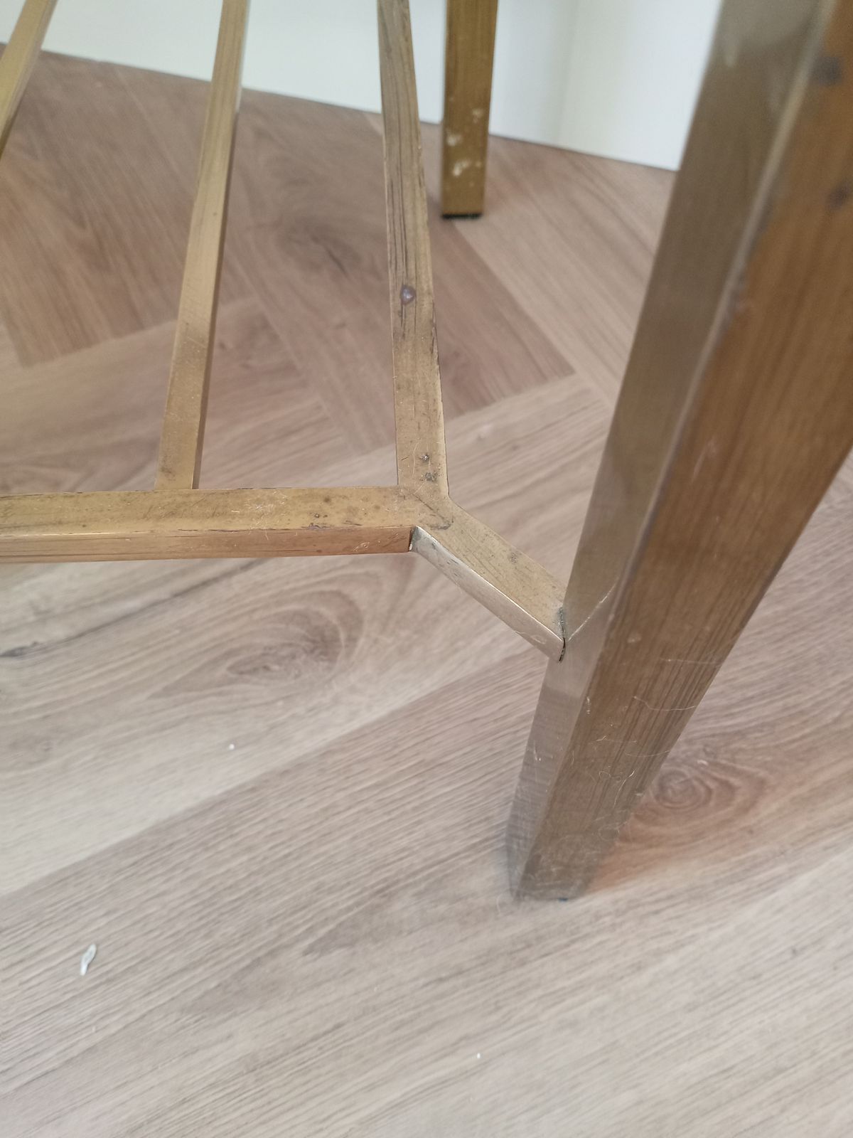 Mid Century  Brass And Glass Rectangle  Coffee Table With Two Tiers In The Maison Jensan Style photo Furniture
