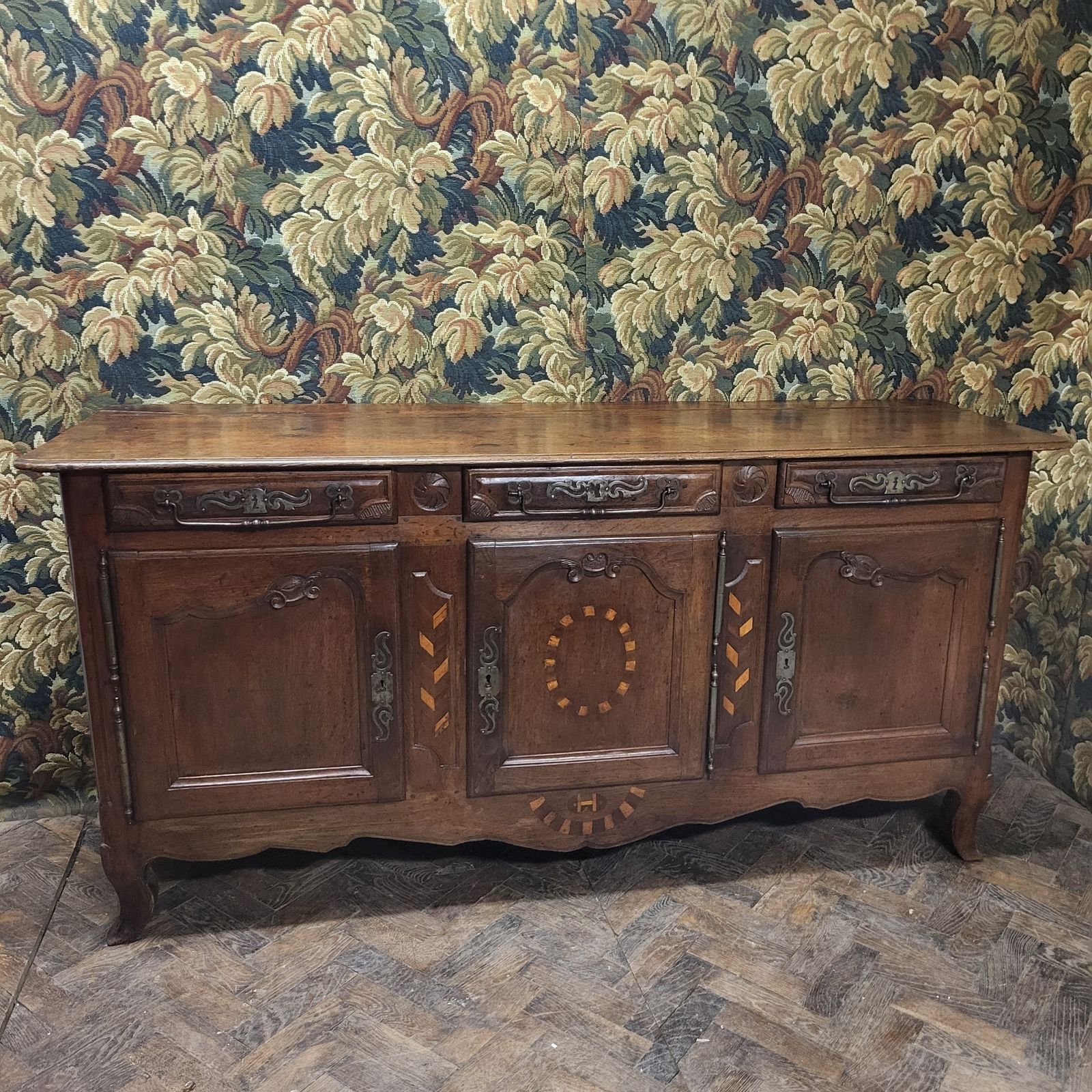 French Oak Enfilade / Antique Dresser Base