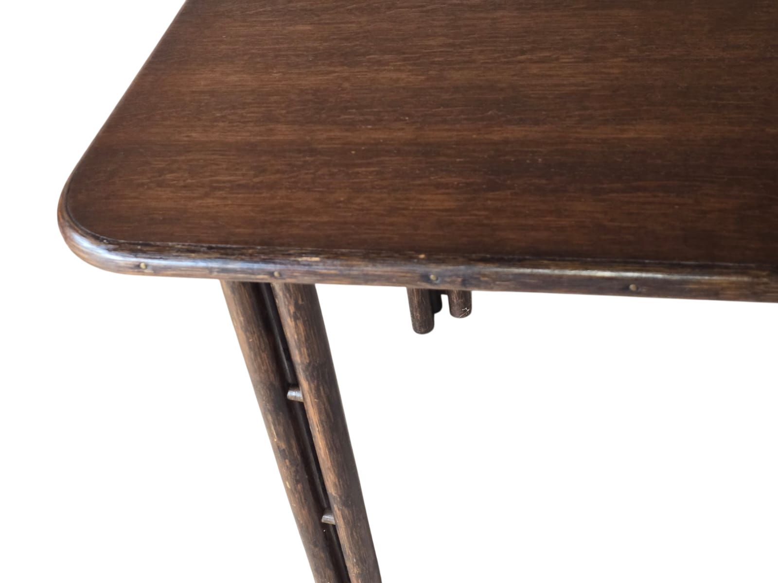 146.0 Mid Century Bamboo Dining Table C.1960 photo