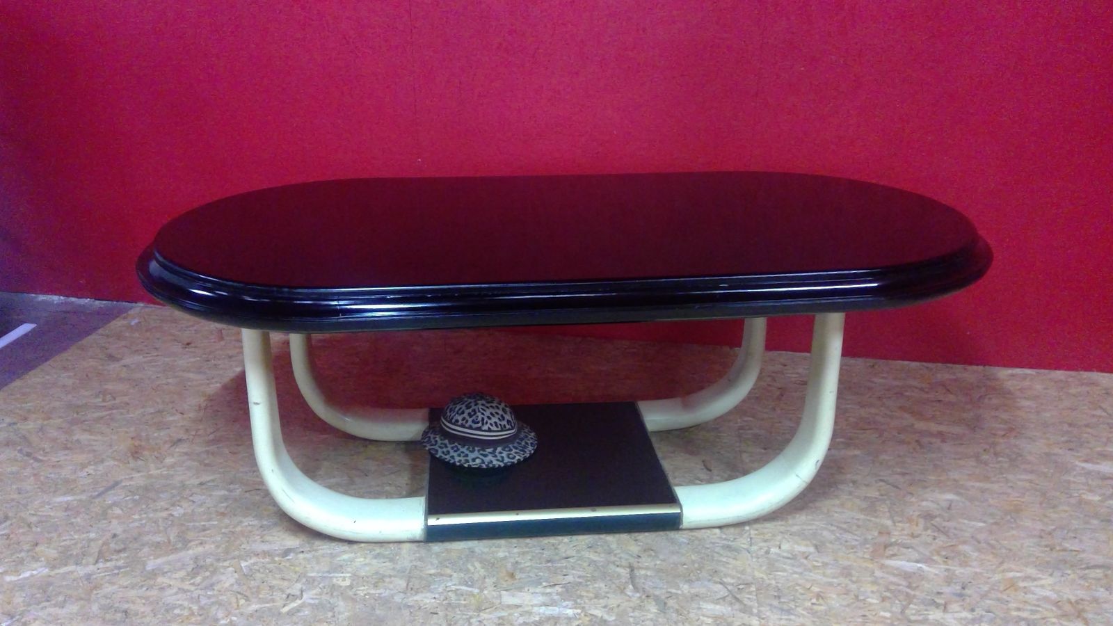Furniture Art Deco.A Rare Iconic Lacquered Faux Elephant Shaped  Legs Dining Consul Table Of Subline Shape photo