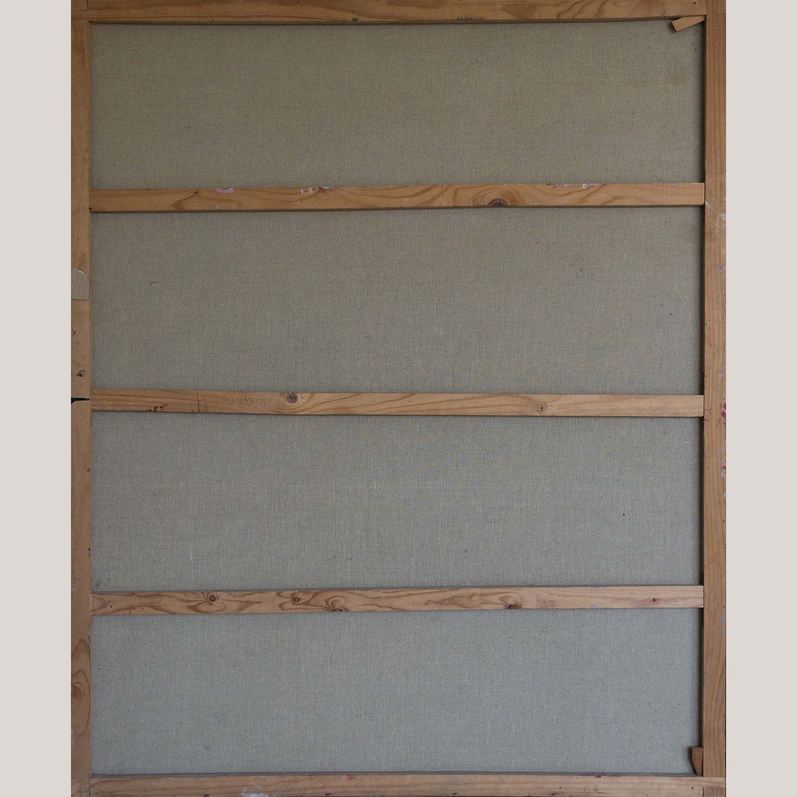 Blauwe Abstracte Geometrische Compositie – 19e Eeuw, Olieverf Op Doek, Door Cellos photo buy