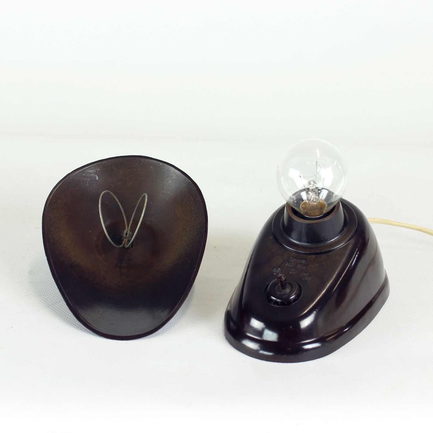 photo furniture Brown Bakelite Lamp By Bauhaus Team For Esc Zukov, 1930s