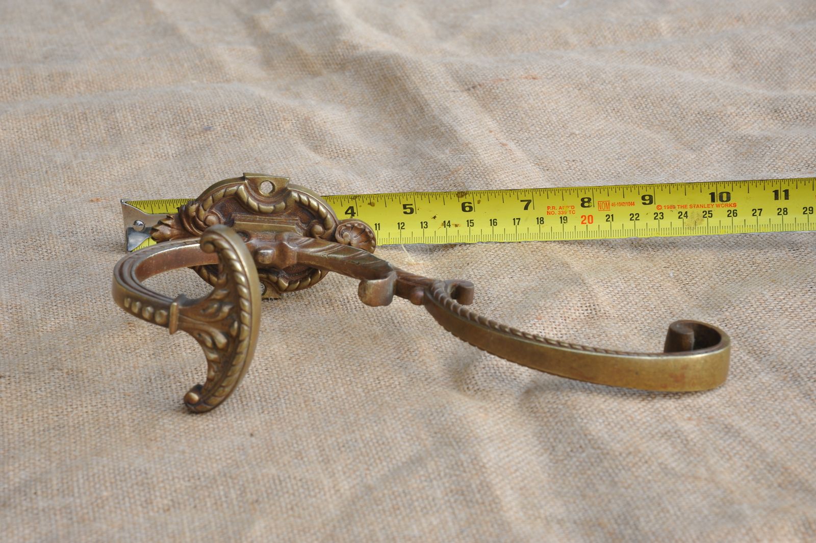 A Fine Pair Of Antique French Bronze Hat And Coat Wall Mounted Hooks photo 245.0