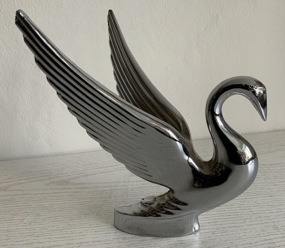 1940's Packard Swan Chrome Car Hood Ornament
