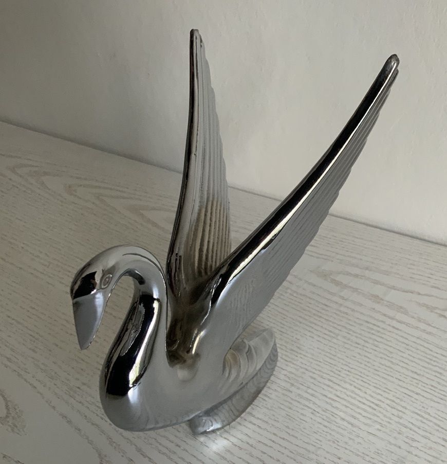 1940's Packard Swan Chrome Car Hood Ornament photo Home Decor