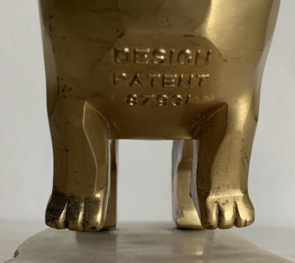 Mack Trucks Bulldog Car Mascot C1932 Gold photo buy
