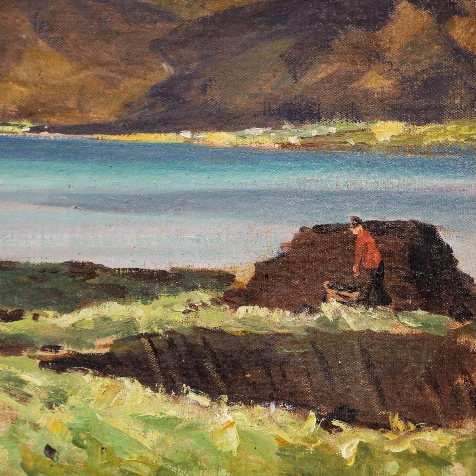 Robert Taylor Carson (1919 2008) Framed Oil, Mulroy Bay, County Donegal photo Art