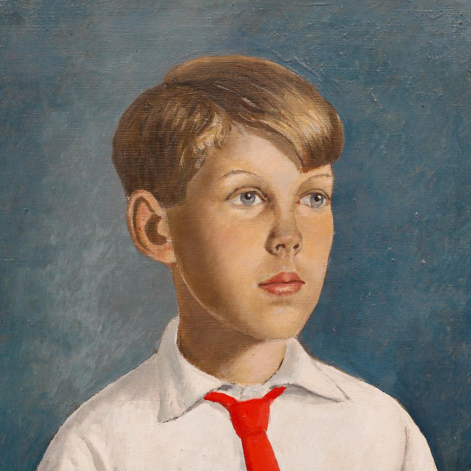 Thomas Saunders Nash (1891 1968) Framed Oil, Portrait Of The Artist's Son photo Art