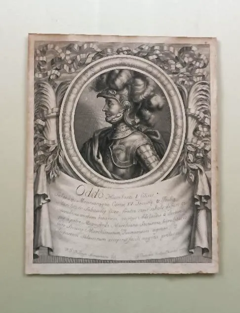 Etching 1700 "Oddone Di Savoy" Pierre Giffart Engraver Savoy Series