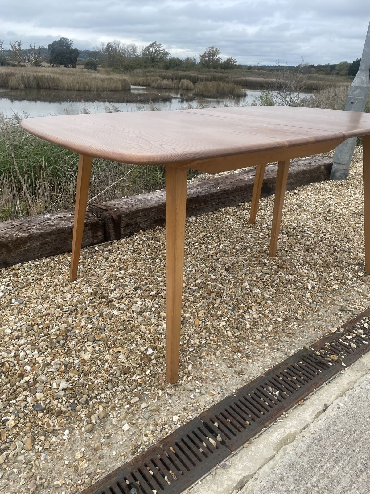 Ercol Grand Windsor Mid Century Extending Dining Table photo vinterior