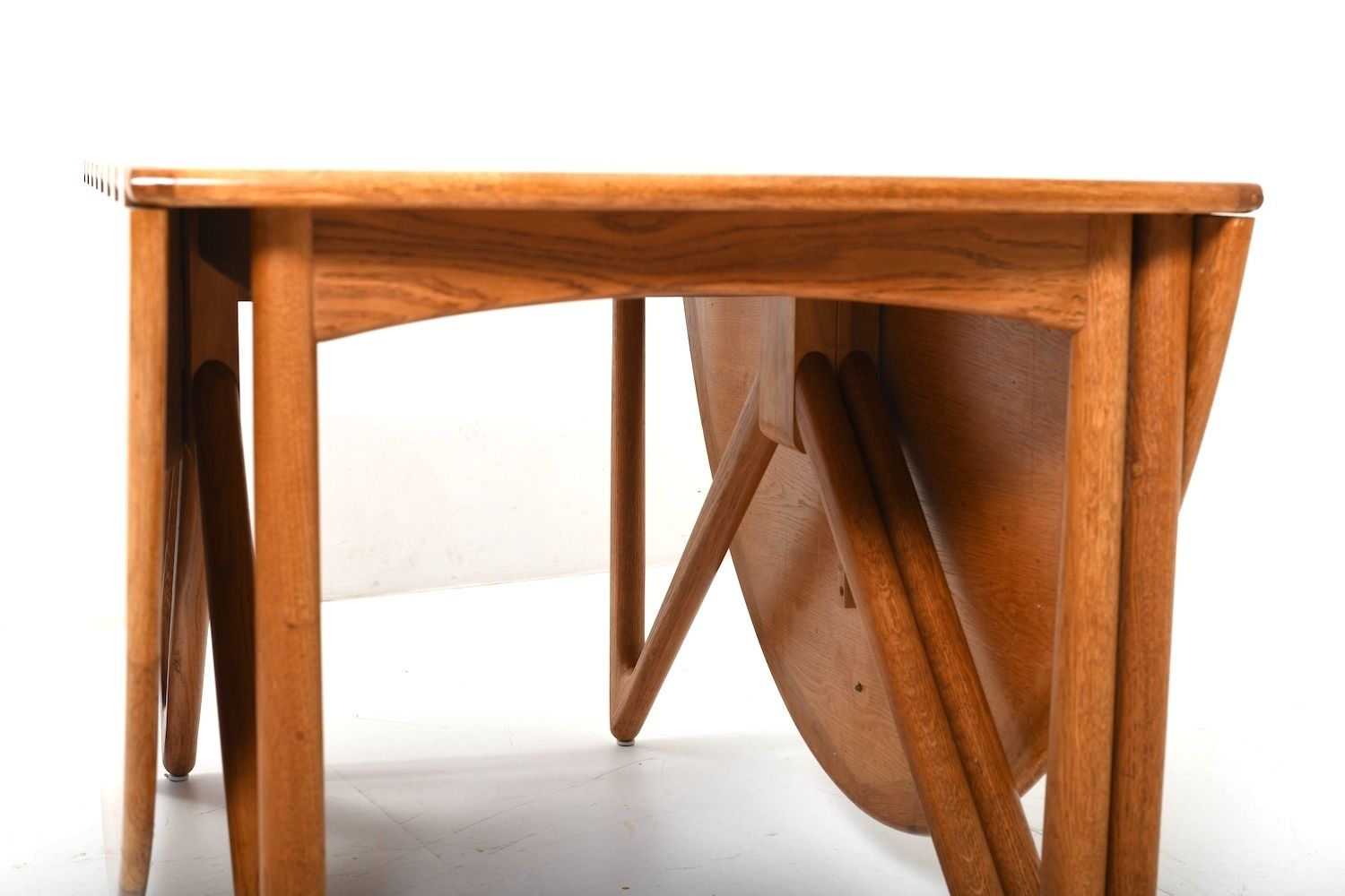 photo vintage Drop Leaf Dining Table By Niels Koefoed  Denmark 1960s