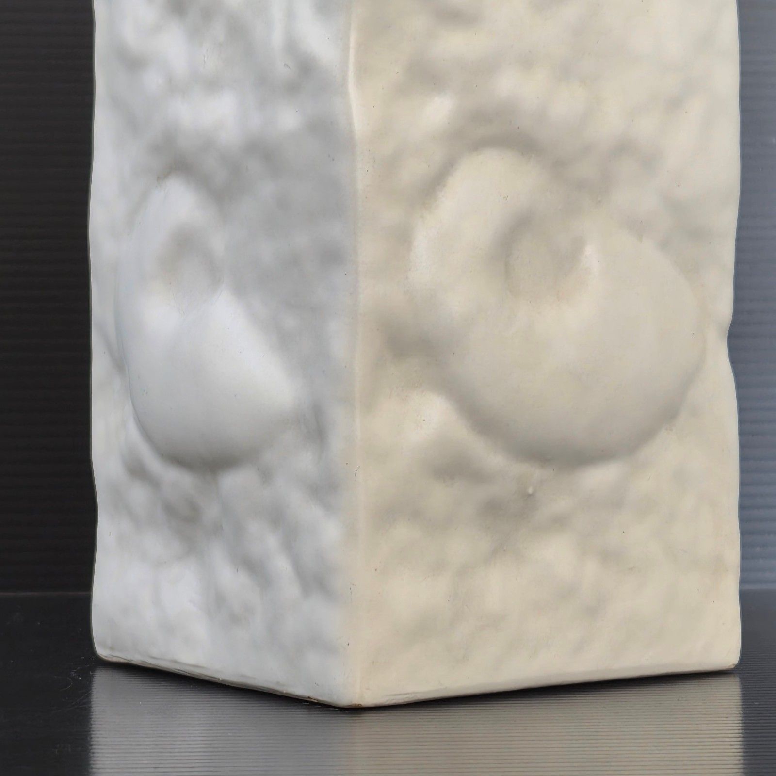 photo furniture Vintage 1960s Italian White Ceramic Fossil Vase 60s Retro 1960s 60s