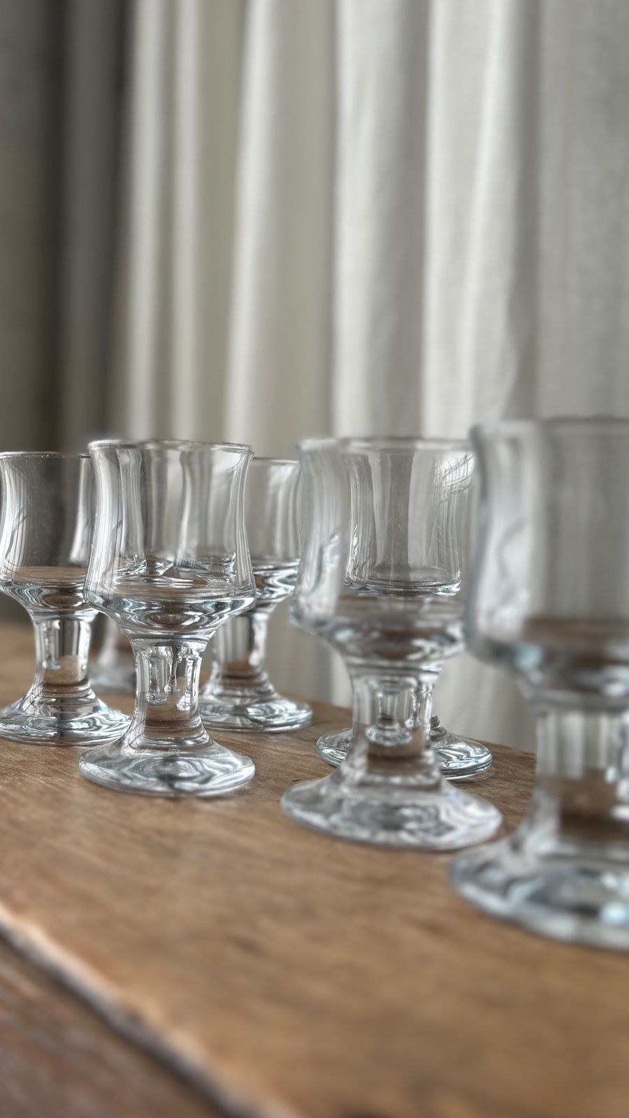 Set Of Eight Aperitif  'Skipsglas' Glasses By Per Lutken For Holmegaard, Denmark 1971 photo Home Decor