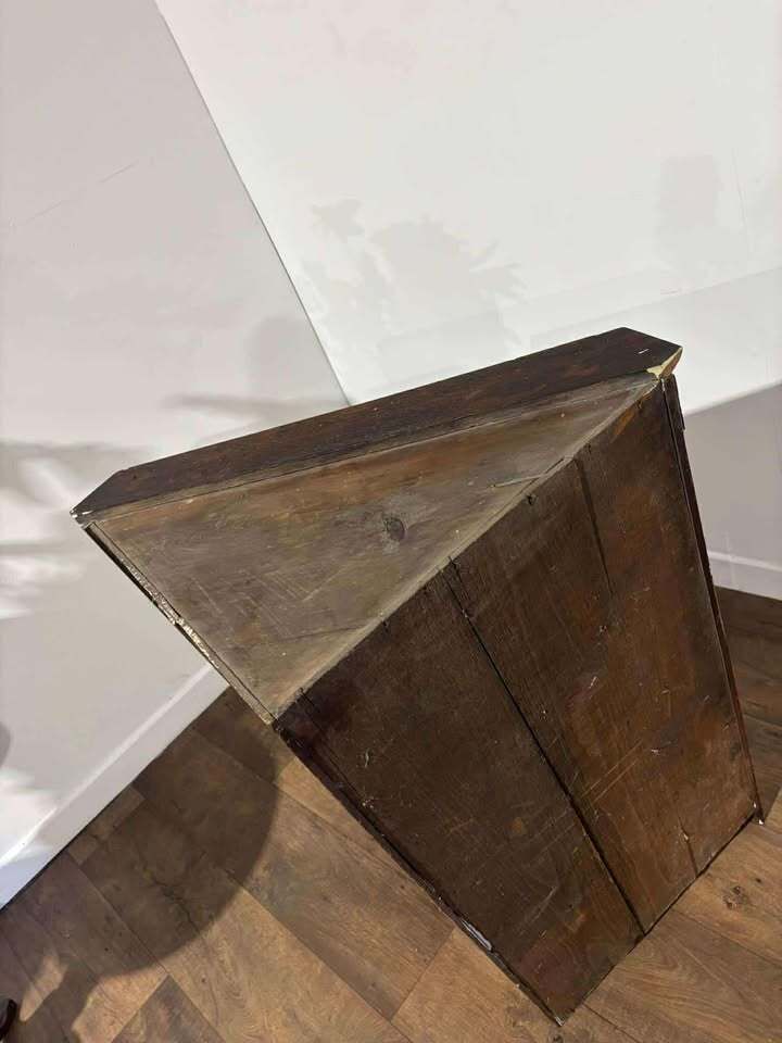 photo for sale Victorian Oak Corner Cupboard