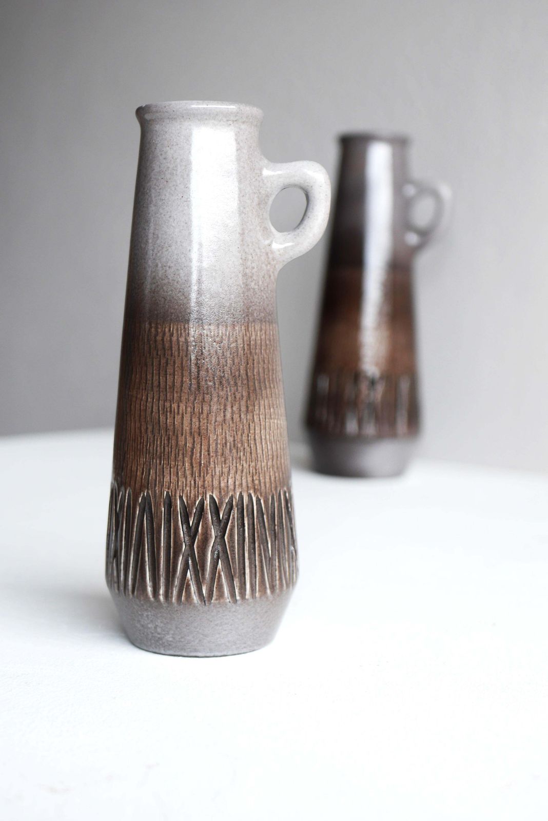 photo vinterior Pair Of Vases By Ingrid Atterberg For Upsala Ekeby, Sweden, 1960s