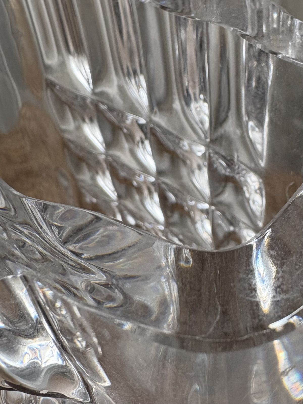 Brutalist Crystal Vase By Bengt Edenfalk For Royal Krona Sweden 1972 photo furniture