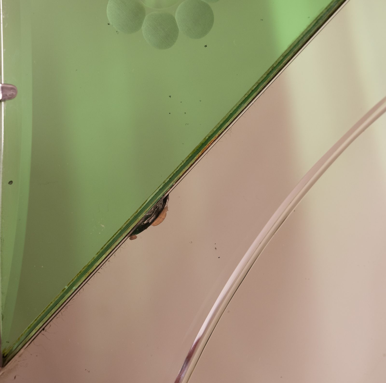 Original English Art Deco Green Eight Pointed Star Wall Mirror 1930 photo buy
