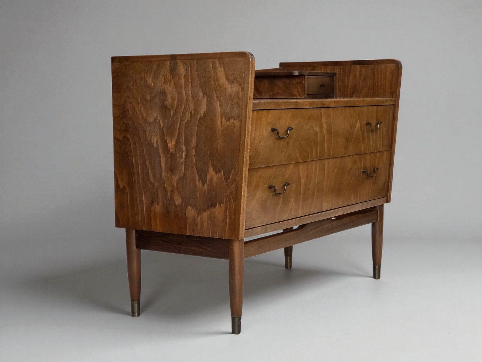 1970s, Danish Chest Of Drawers, Beech Wood.