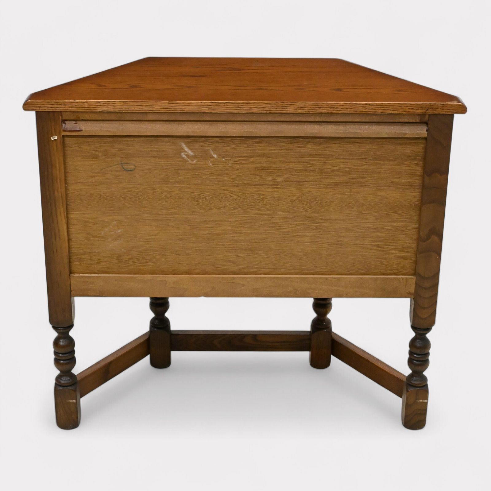 Old Charm Canted Table Finished In Tudor Brown* Free Uk Delivery photo vinterior