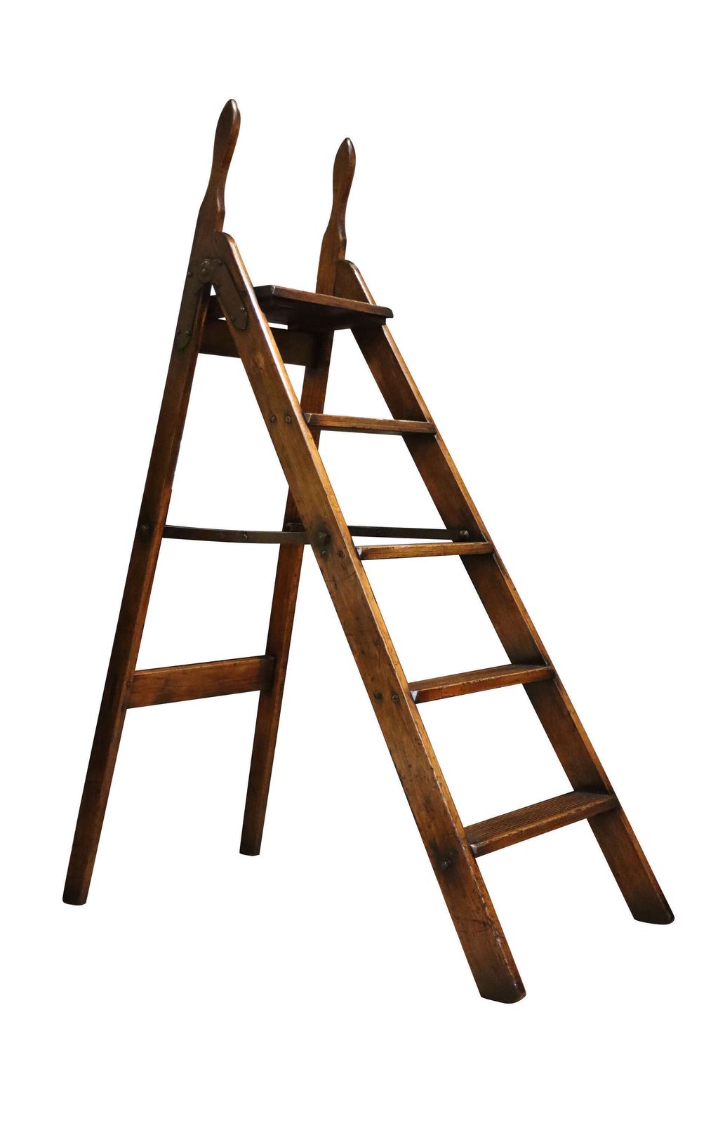 Pair Of 19th Century Folding Library Steps Circa 1860 photo for sale