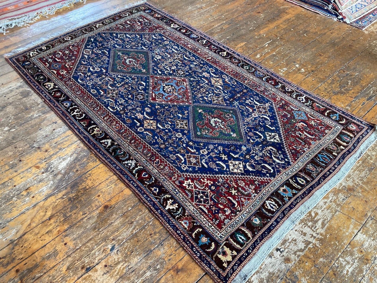 Antique Qashqai Rug 2.62m X 1.57m photo 2400.0