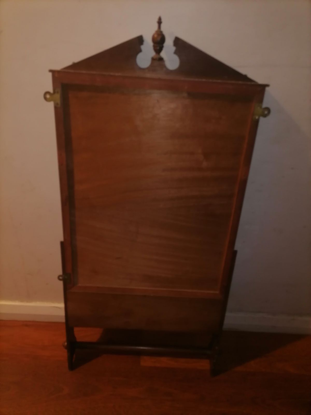 Victorian Mahogany Hall Mirror With Glovebox And Scarf Rail photo furniture