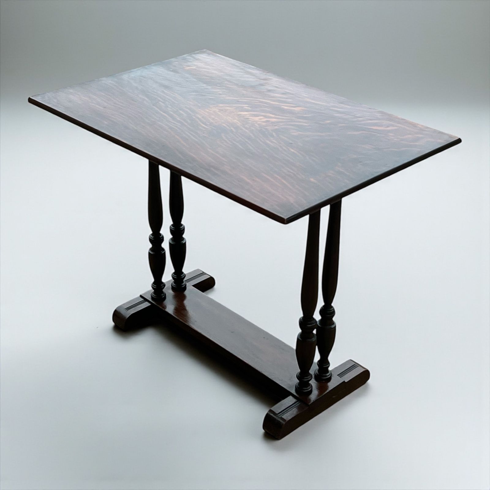 Antique Oak Flip Top Side Table