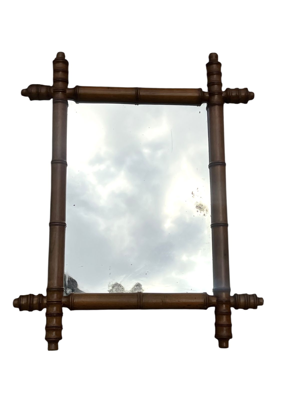 Antique French Fruitwood Mirror photo 230.0