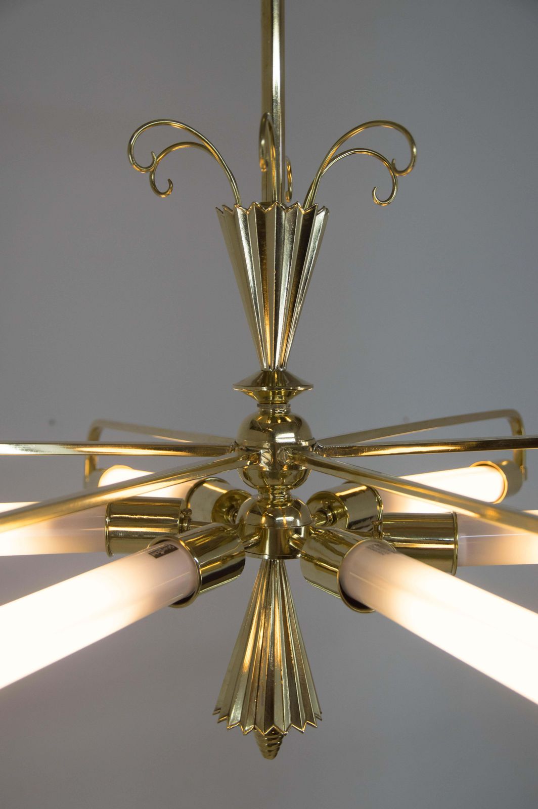 Very Rare Art Nouveau/Art Deco Chandelier, Austria, 1920s photo Lighting