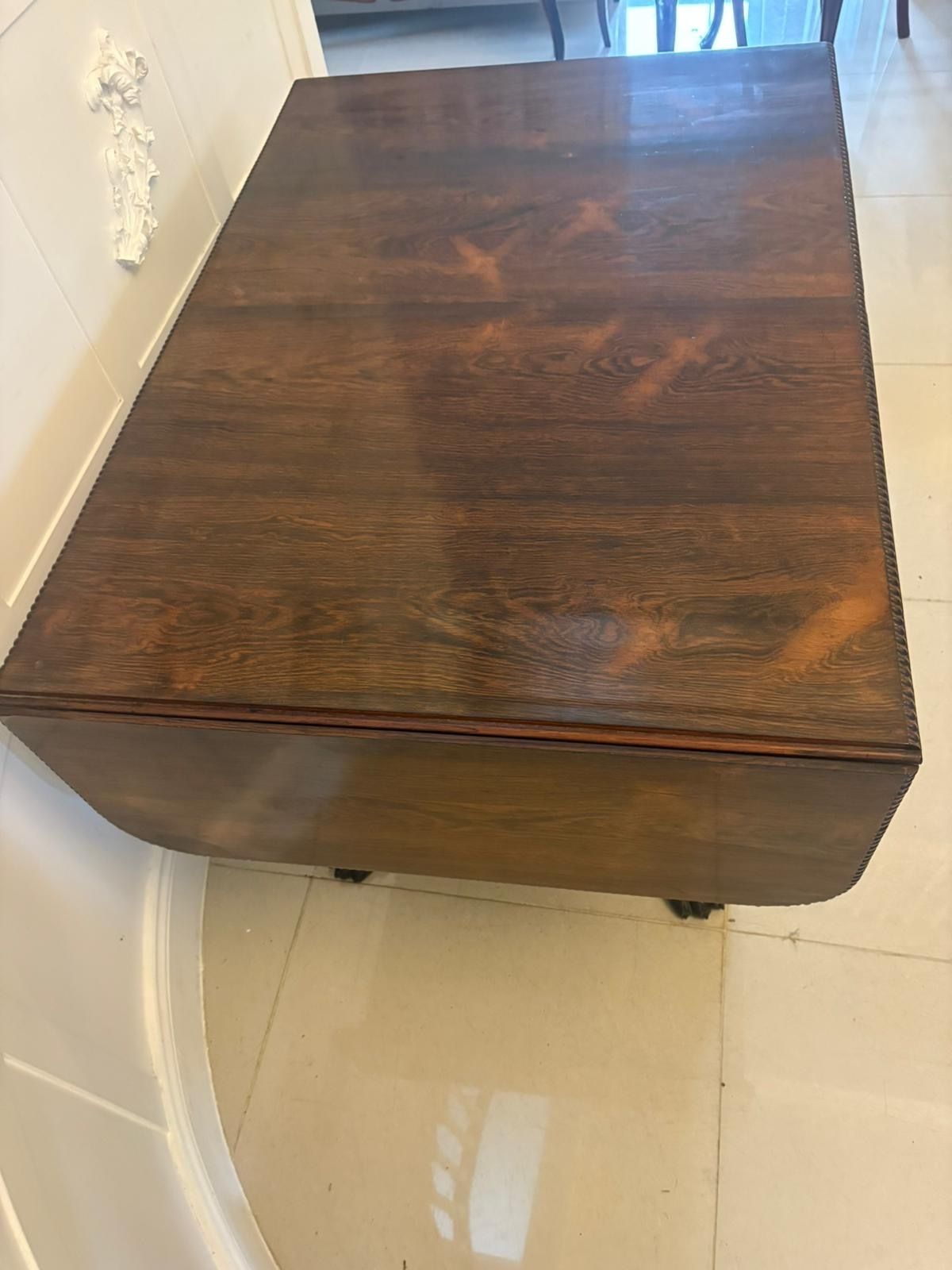 Furniture Superb Quality Antique 19th Century Rosewood Freestanding Side Table photo