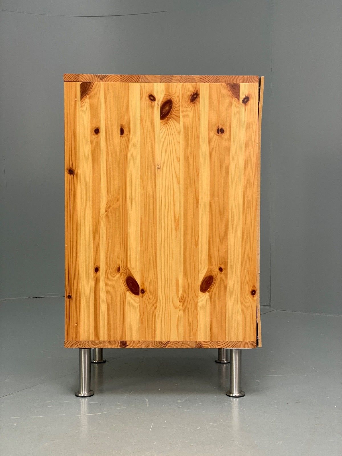 photo for sale Pine Bedside Cabinet Metal Legs Modern Drawers Eb10250 Mwoo