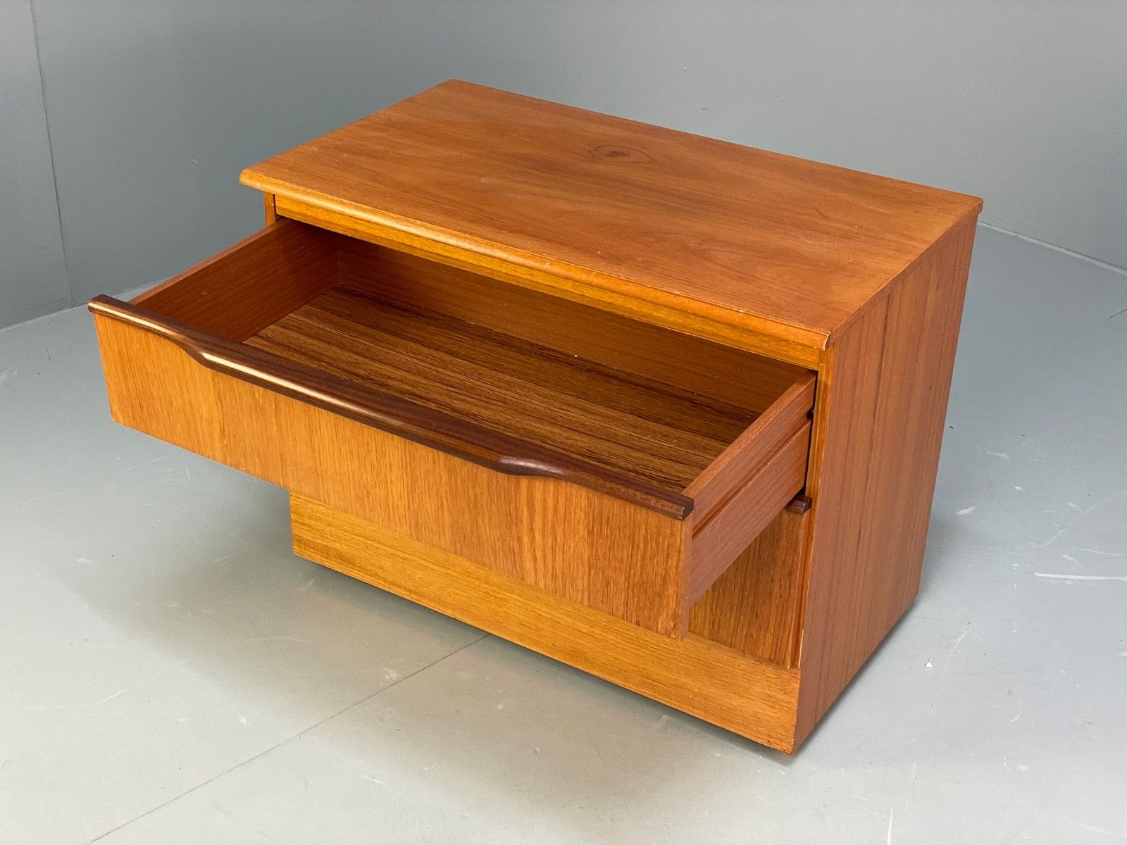 Vintage Teak Media Unit 1970s Retro Drawer Eb10010 Mwoo photo buy