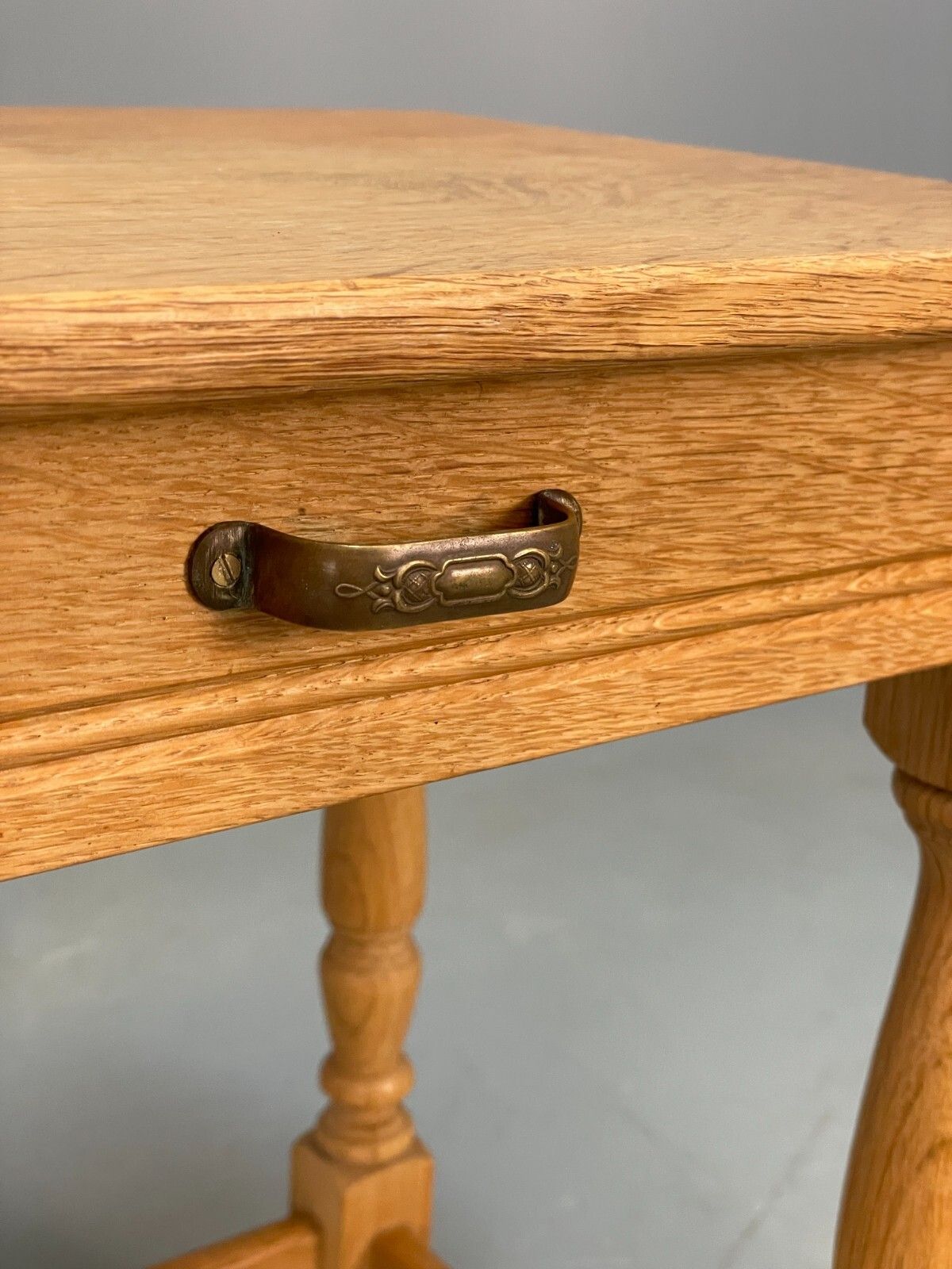 Vintage Oak Bedside Table With Drawer Traditional Carved Danish Made Eb9365 Mwoo photo buy