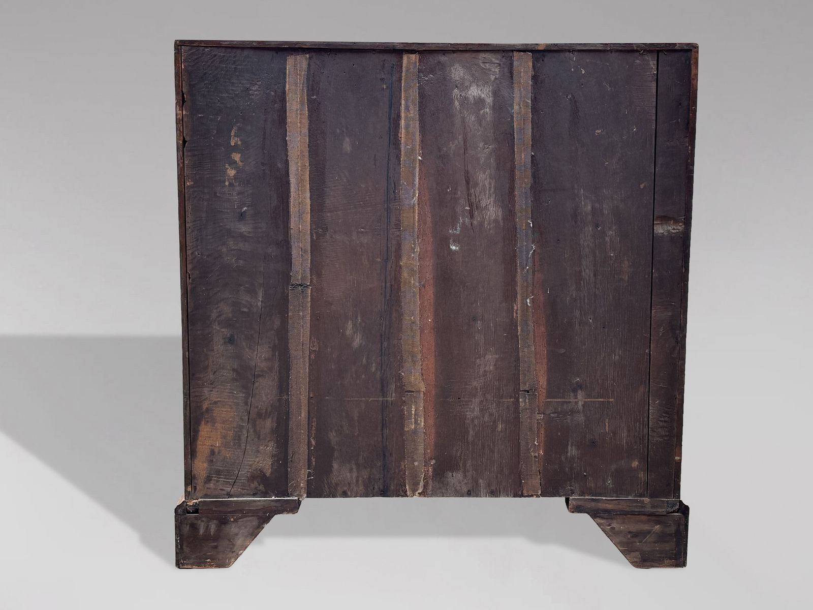 Untouched 18th Century George III Period Mahogany Bureau photo vintage