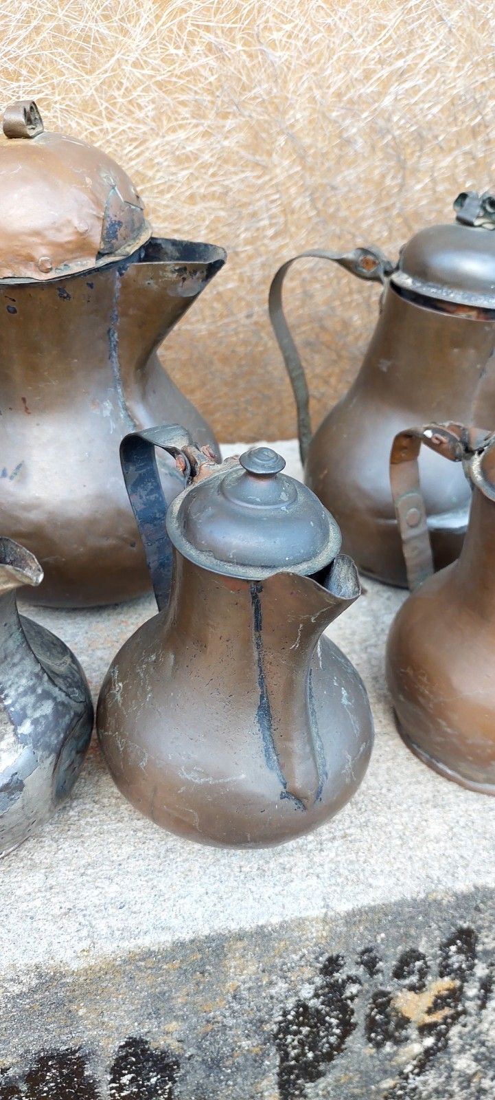 Rare Collection Of 22 Cuccume / Antique Copper Jars 18th/19th Century photo Home Decor