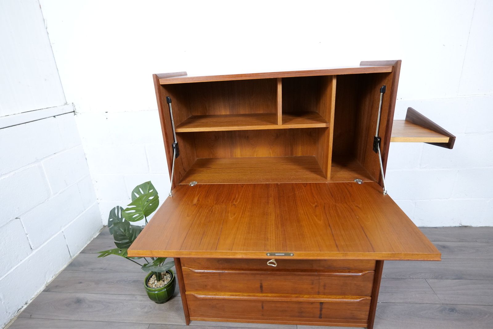 Scandinavian Teak Bureau & Chest Of Drawers photo vintage