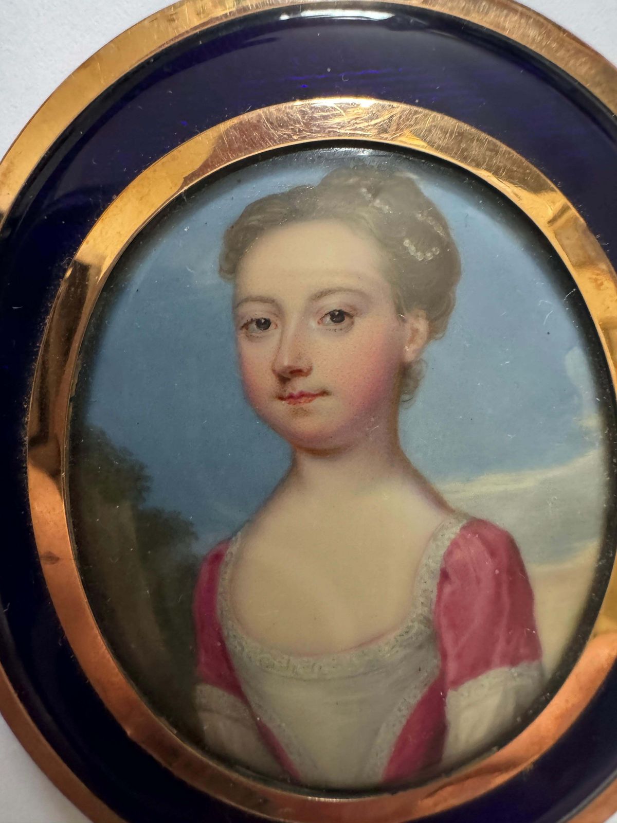 18th Century Portrait Miniature Attributed To Christian Friedrich Zincke photo for sale