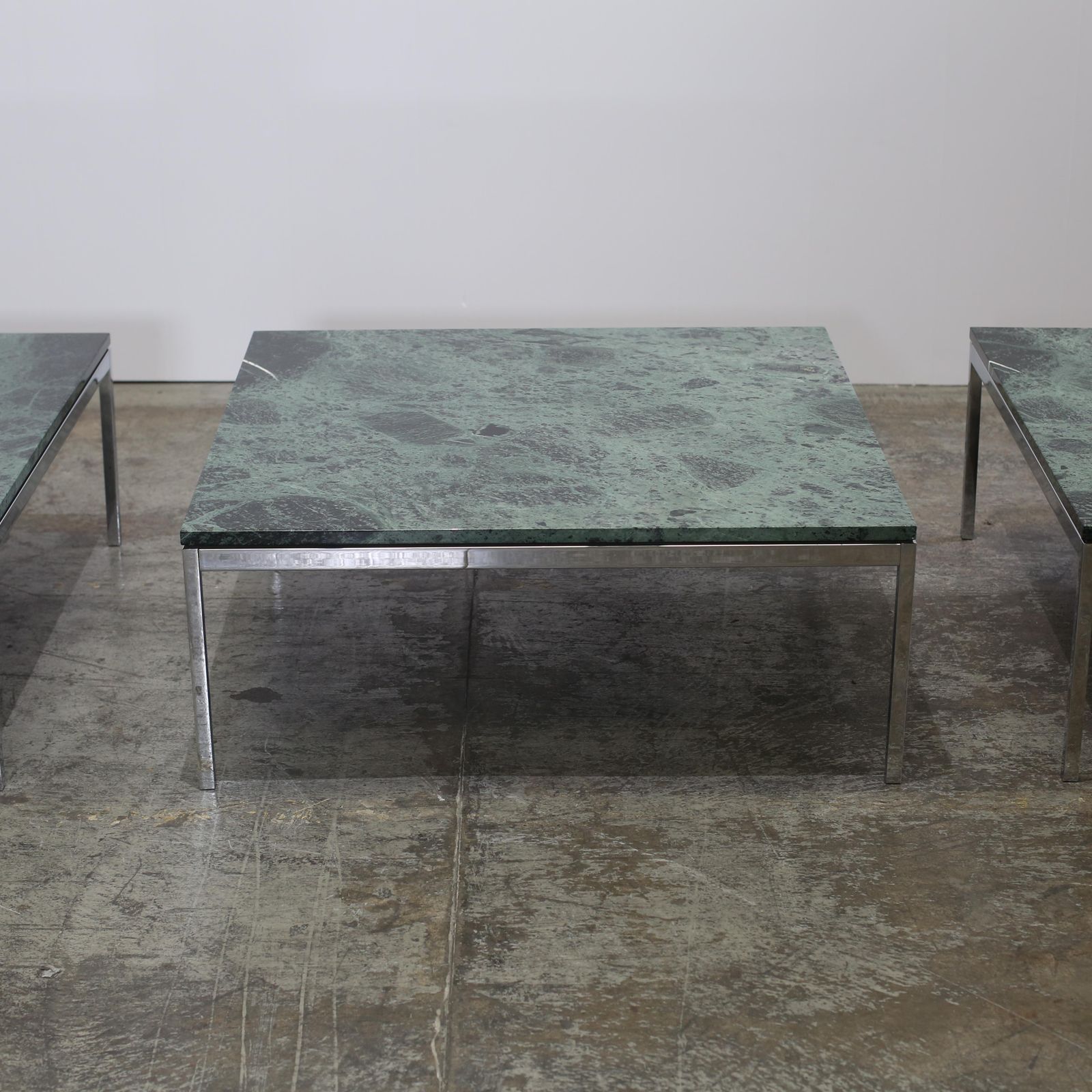 Florence Knoll Coffee Table With Verde Alpi Marble Top photo vinterior