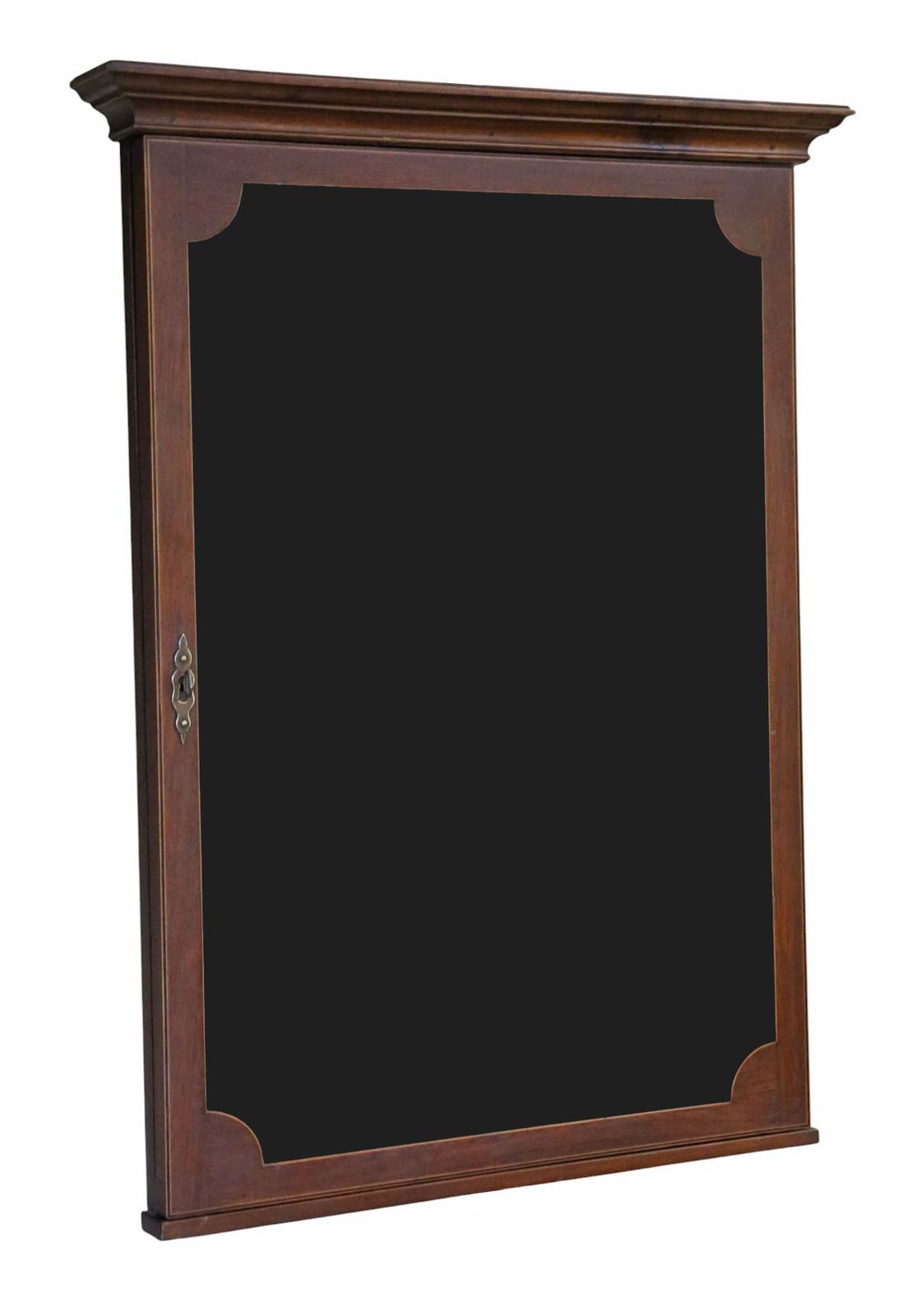 Antique C.1900 Inlaid Mahogany Wall Collectors Cabinet – Fine Quality Menu / Display Cabinet