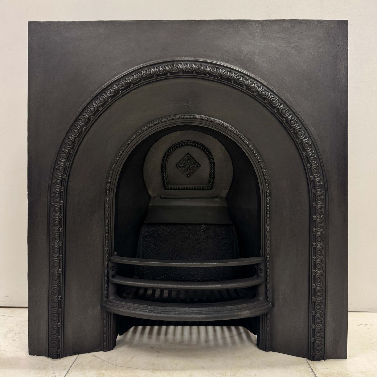 Antique Victorian Cast Iron Arched Insert photo Home Fixtures