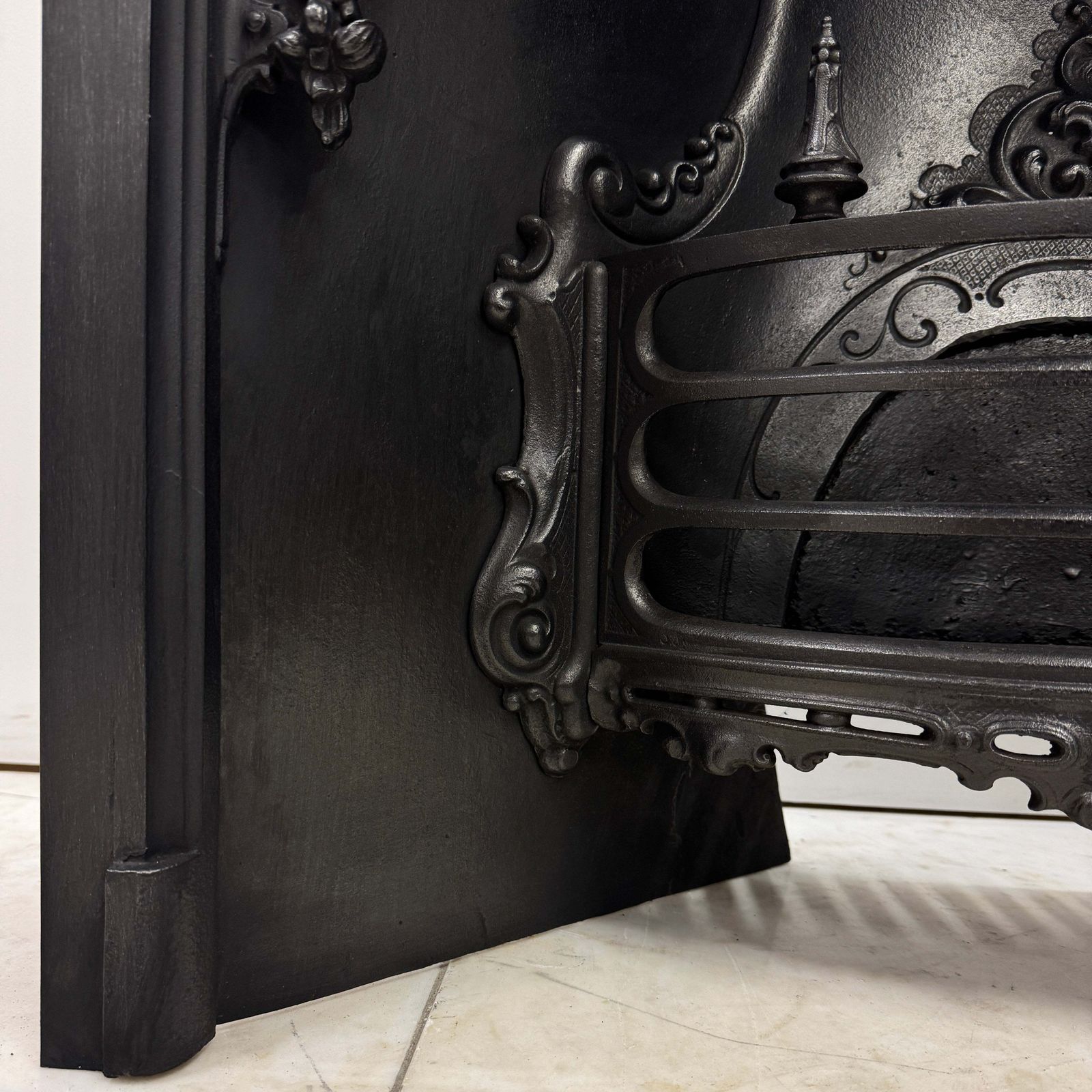 Antique Ornate Victorian Cast Iron Insert photo buy