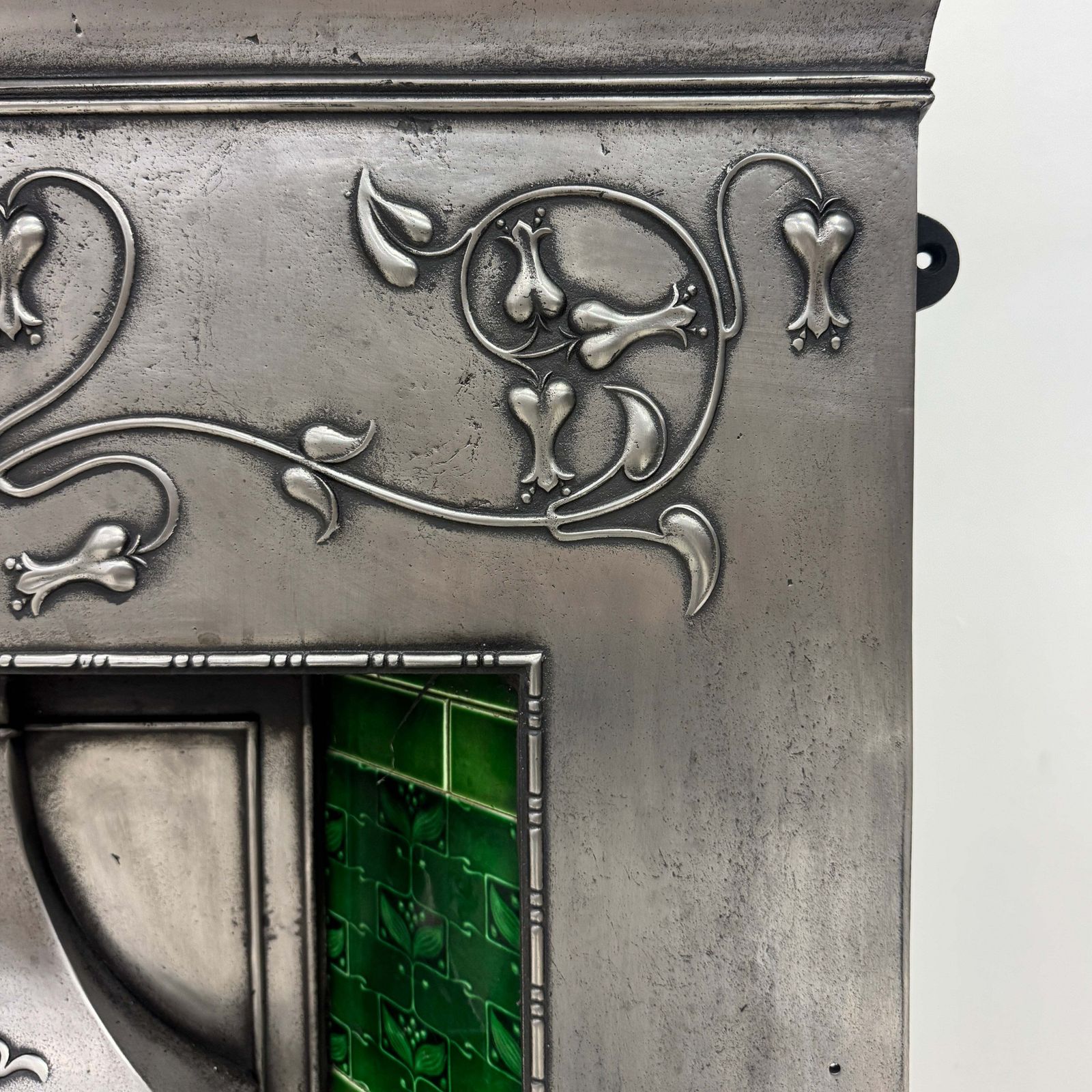 Antique Cast Iron Art Nouveau Combination Fireplace photo Home Fixtures