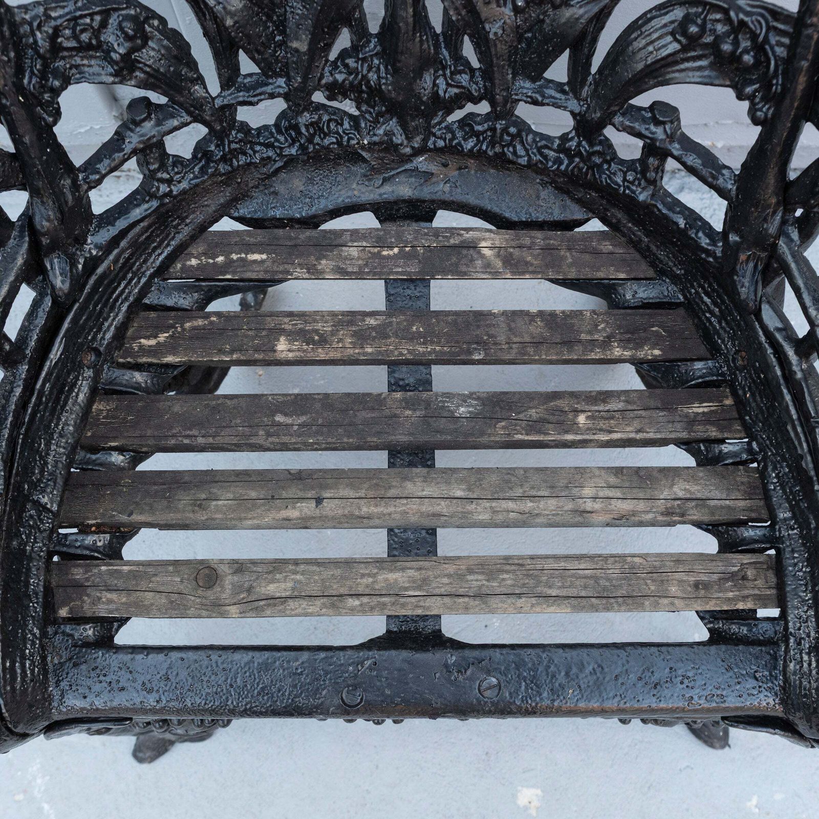 Reclaimed Coalbrookdale Style Lily Of The Valley Garden Chair photo vinterior