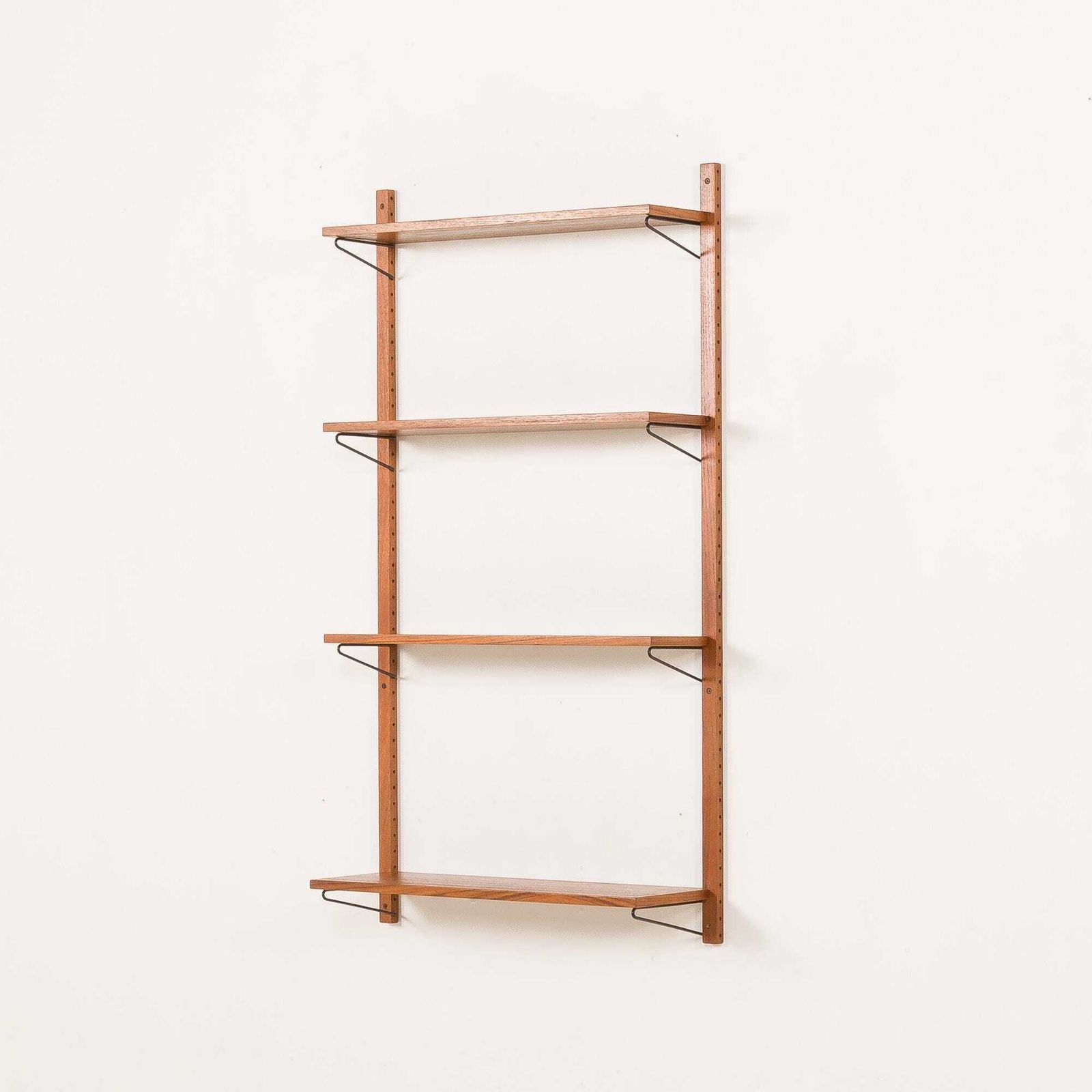 Danish Mid Century Teak Shelves, Set Of 4, 1960s photo for sale