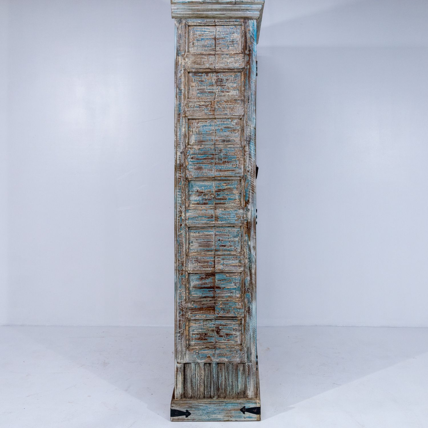 Furniture Indian Wooden Almirah With Iron Bar Fronts Ra 31 photo