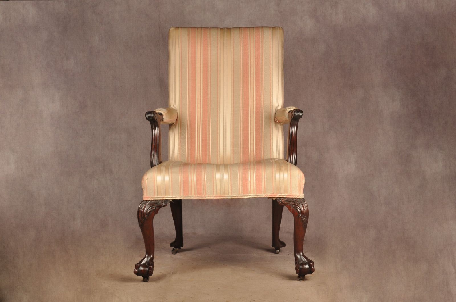 A Very Fine 18th Century Mahogany Library Chair photo furniture